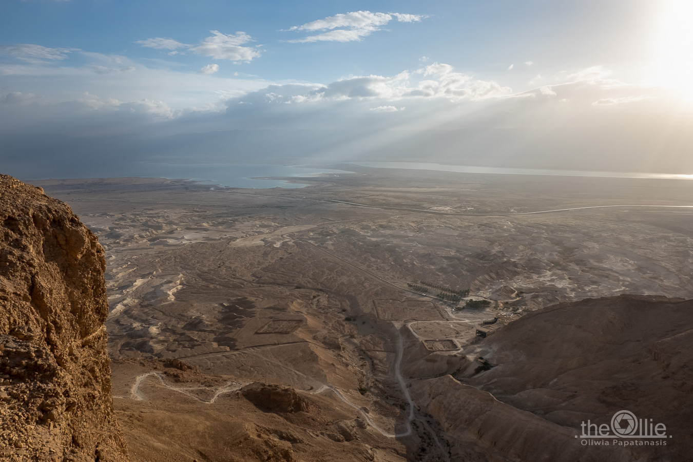 widok z Masady o poranku
