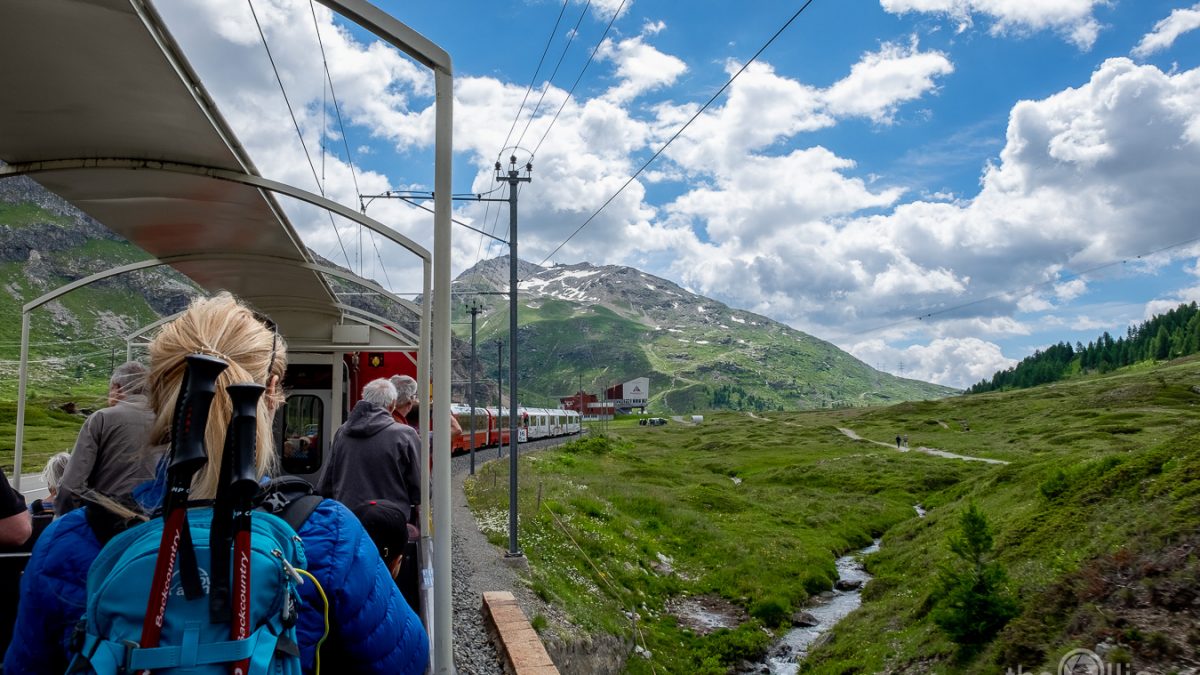 lodowiec Diavolezza pociąg Szwajcaria