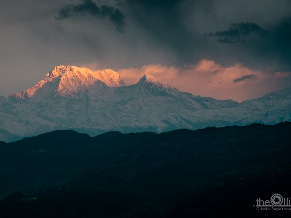masywy Annapurny, Dhaulagiri i Manaslu z Pokhary