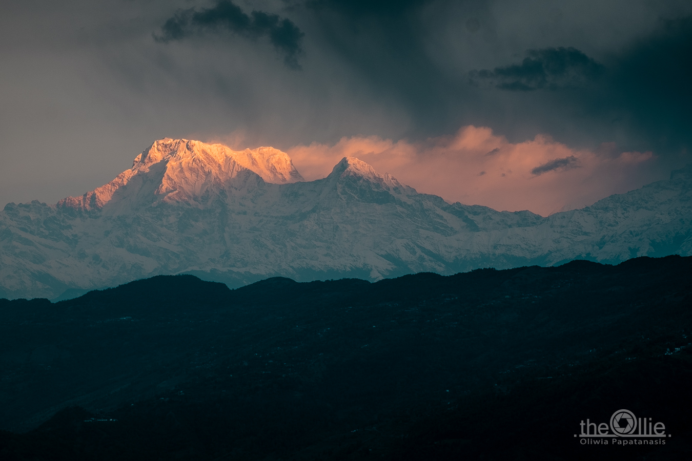 masywy Annapurny, Dhaulagiri i Manaslu z Pokhary